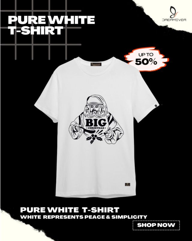 Big Christmas White T-Shirt for men