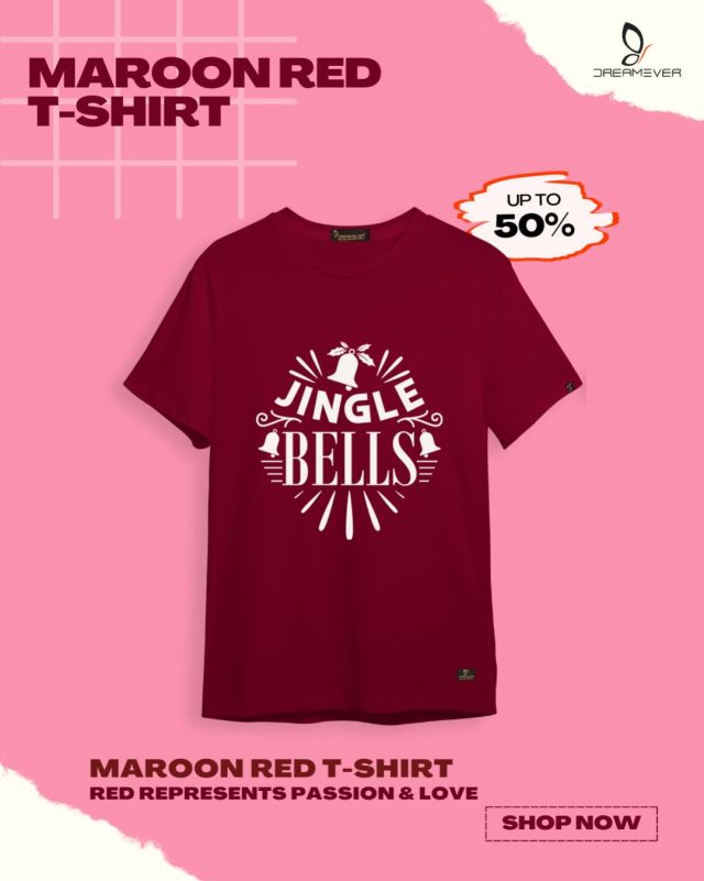 Jingle Bells Red T-Shirt for men