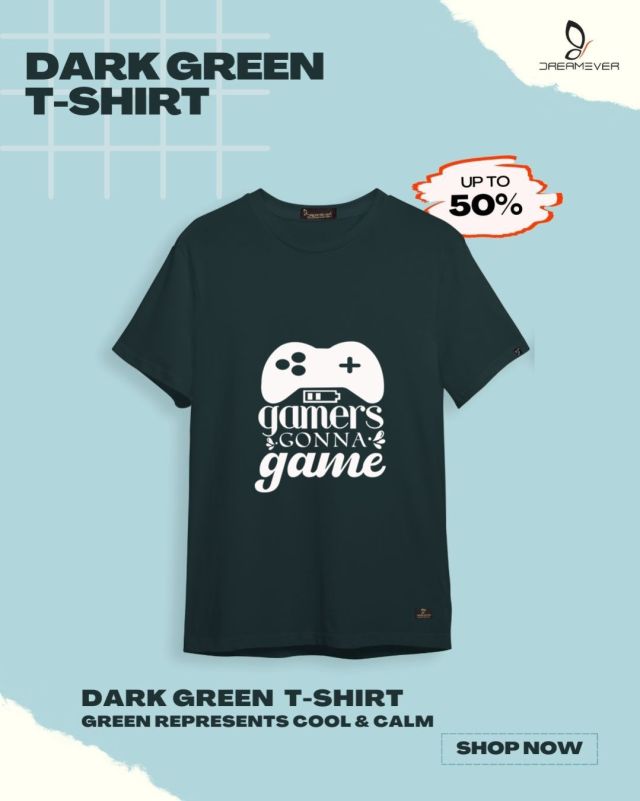 Gamer's Gonna Game Green T-shirt for Men