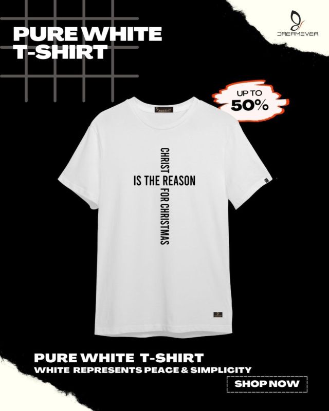Christ is the reason for Christmas White Tshirt for men