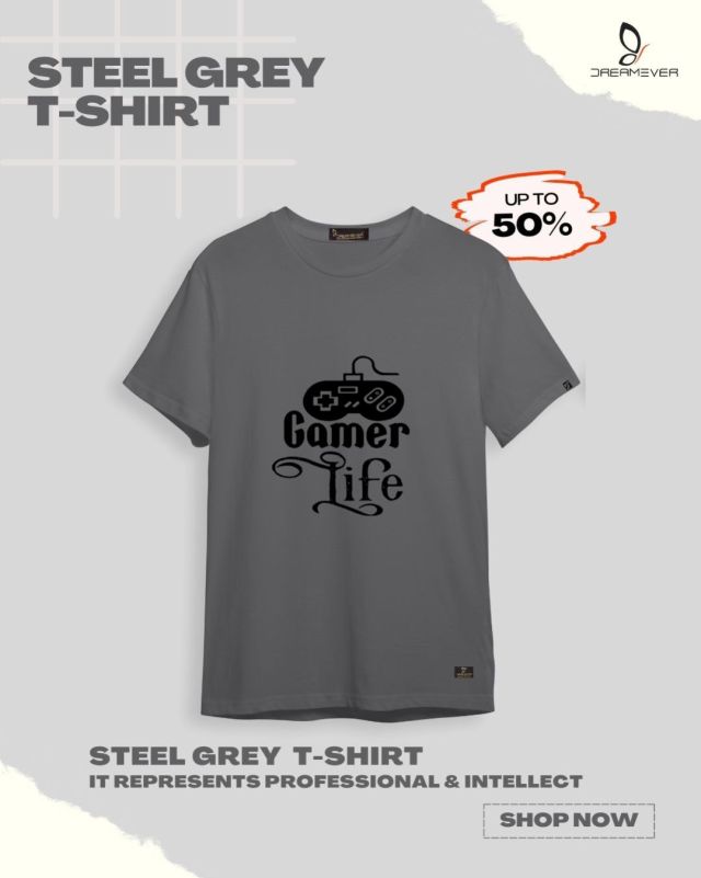 Gamer Life Grey T-shirt for Men