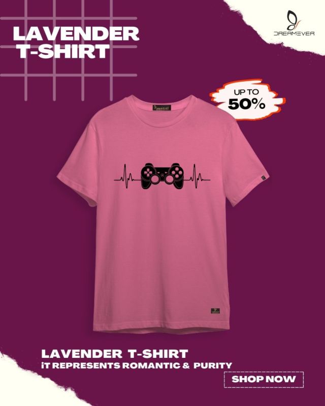 Joystick Lavender T-Shirt for Men